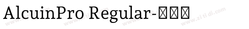 AlcuinPro Regular字体转换